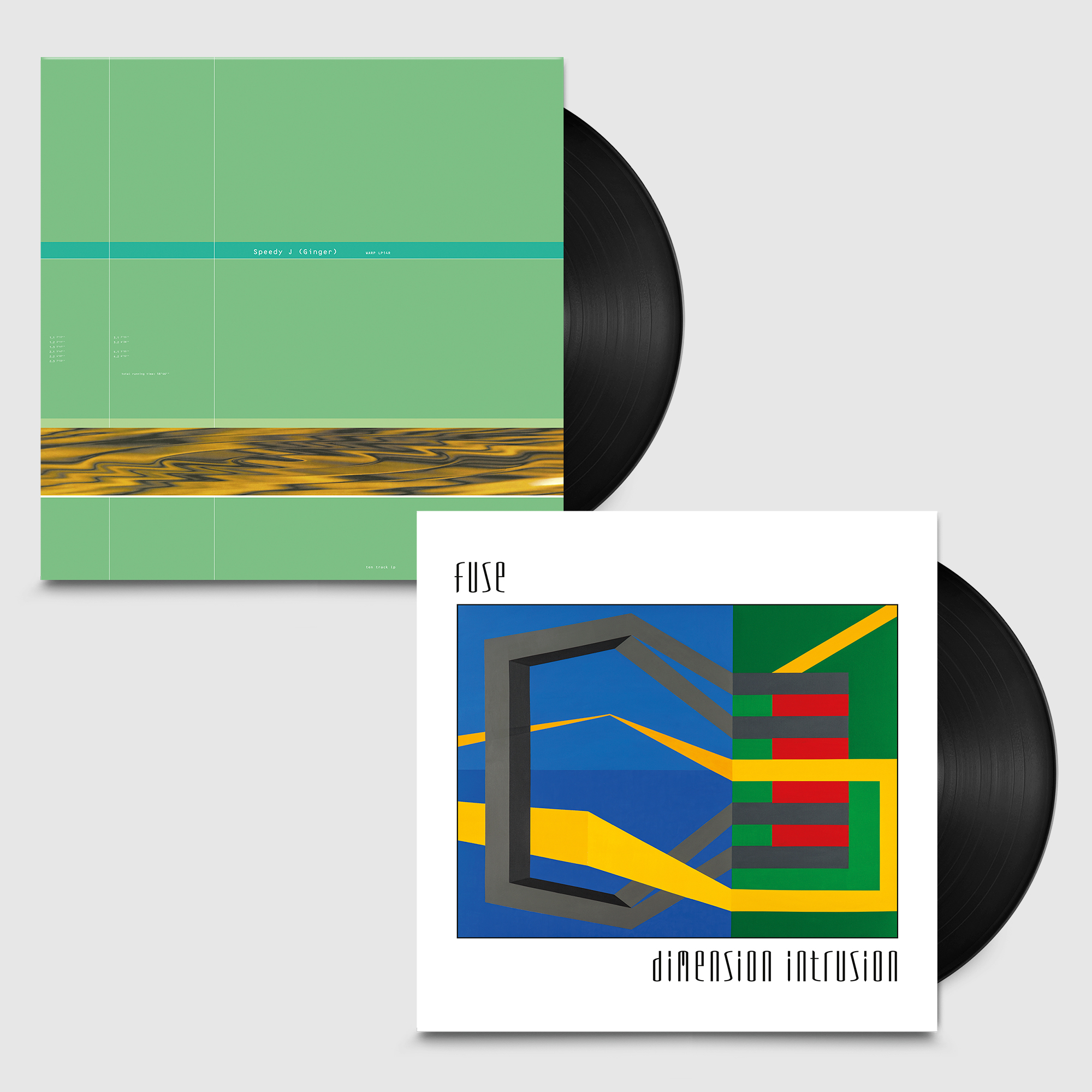 F.U.S.E. & Speedy J Bundles. Bundle - Ginger + Dimension Intrusion Black Vinyl Bundle