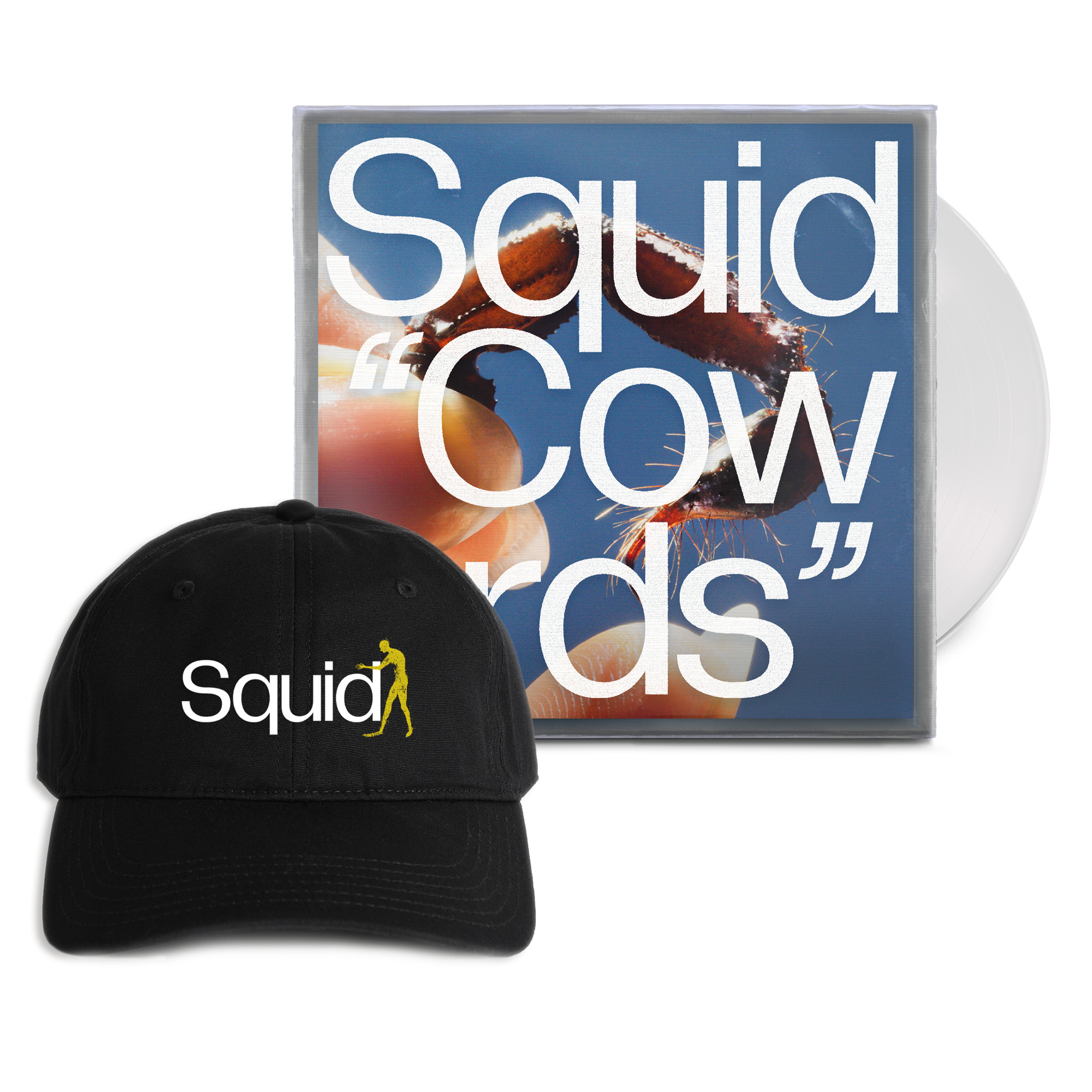 Cowards + Cap Bundles. Bundle - Clear Vinyl + Cap