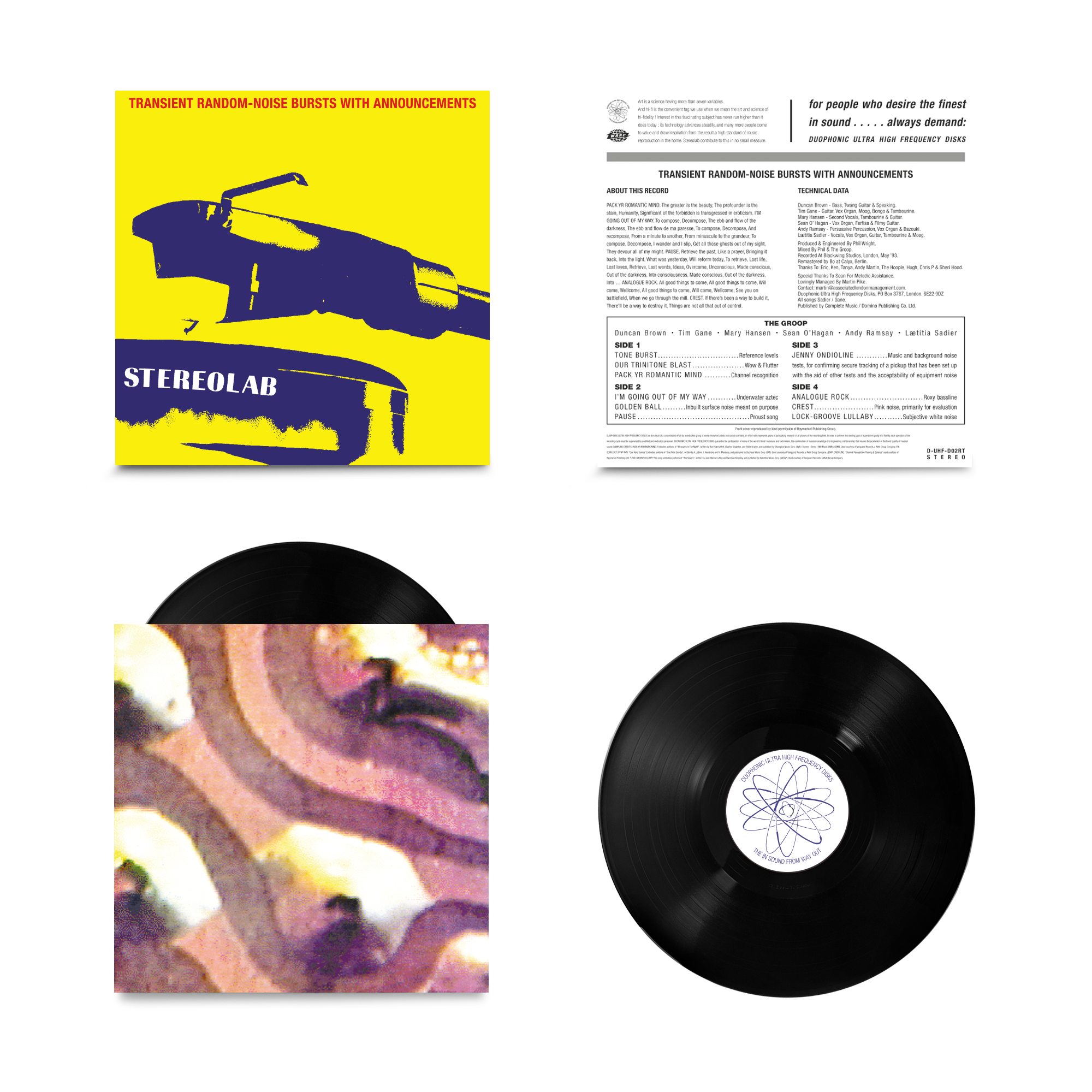 英CD Stereolab Transient Random-Noise Bursts With Announcements DUHFCD02R Duophonic Ultra High Frequency Disks Warp Records /00110 Transient Random-Noise Bursts With Announcements by