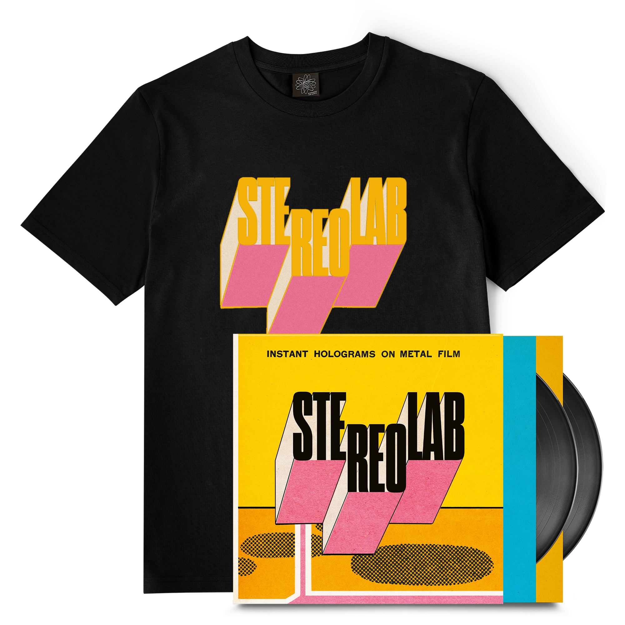 Instant Holograms On Metal Film Logo T-shirt - Black Bundles. Bundle - Black 2LP + T-shirt