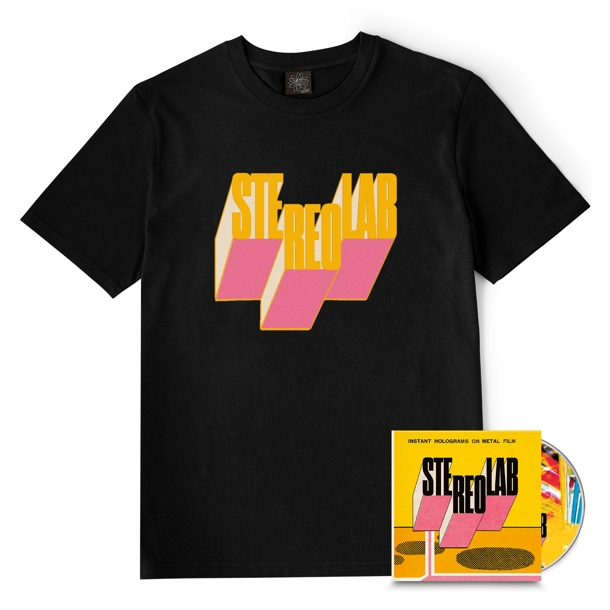 Instant Holograms On Metal Film Logo T-shirt - Black Bundles. Bundle - CD + T-shirt