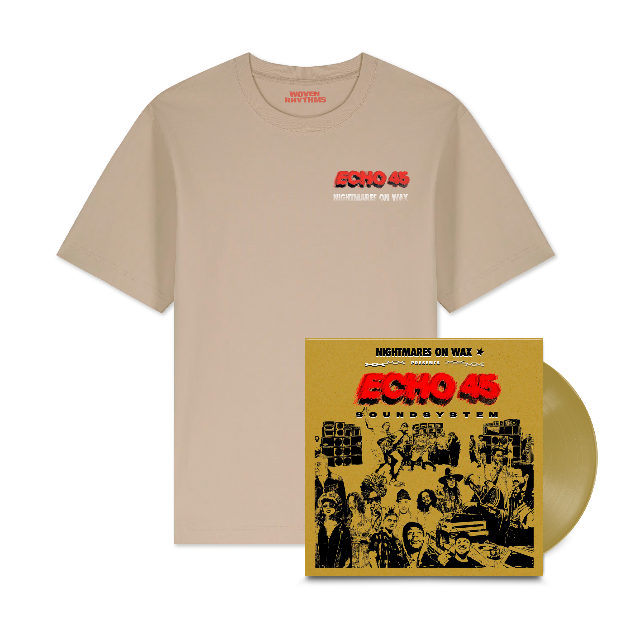 Nightmares on Wax Echo 45 Bundles. Bundle - Echo 45 Vinyl + T-shirt