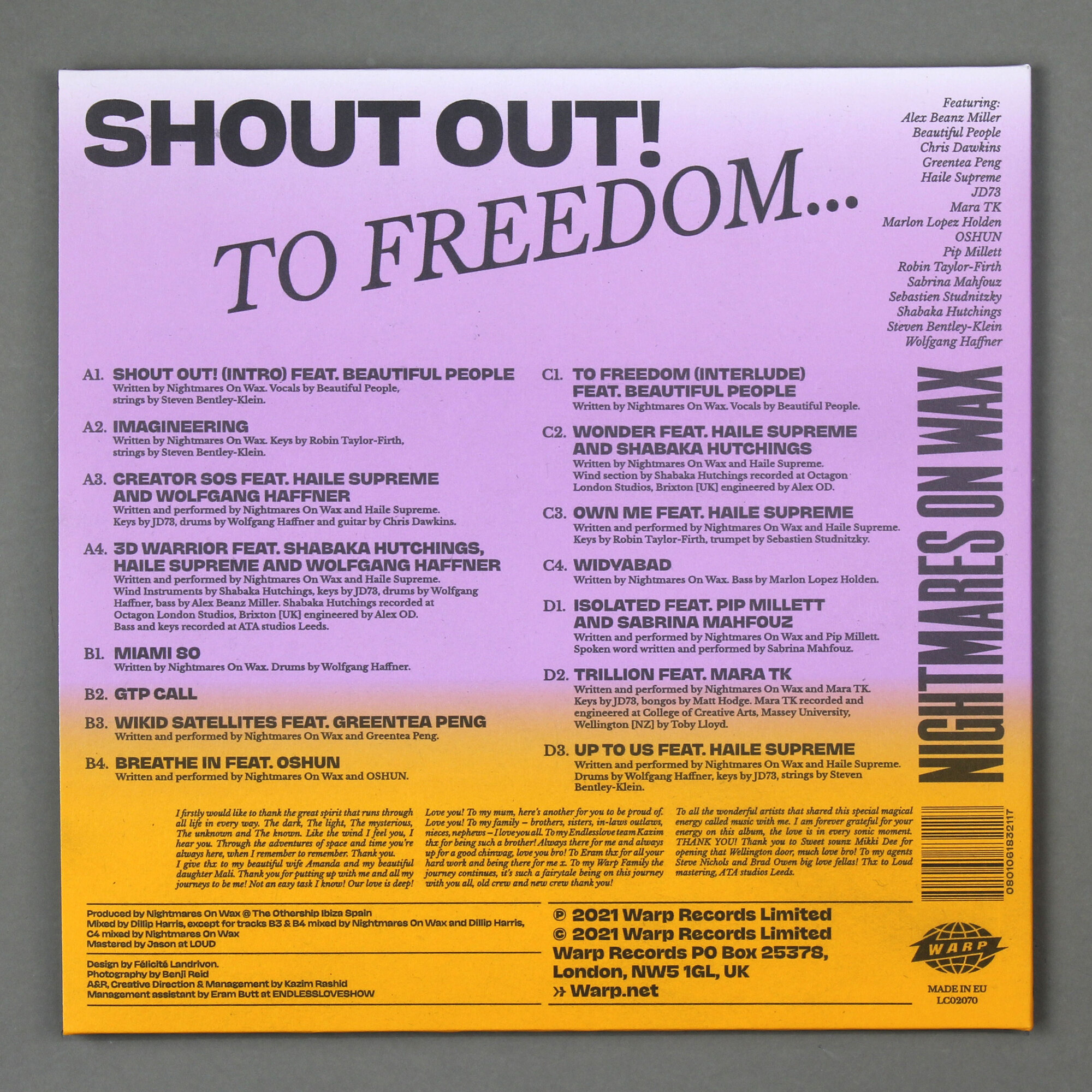 Shout Out! To Freedom...