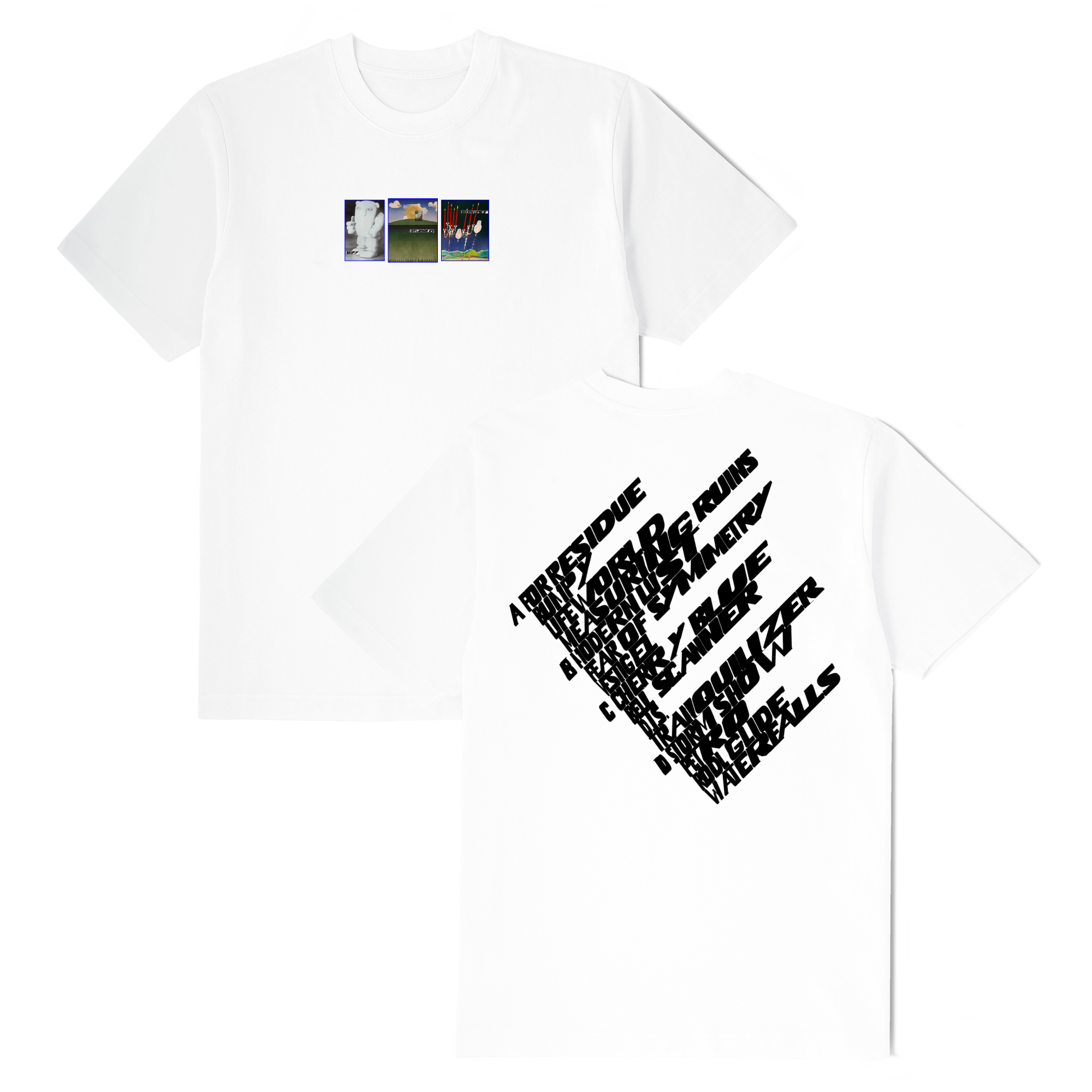 Tranquilizer Double Sided T-Shirt - White by Oneohtrix Point Never