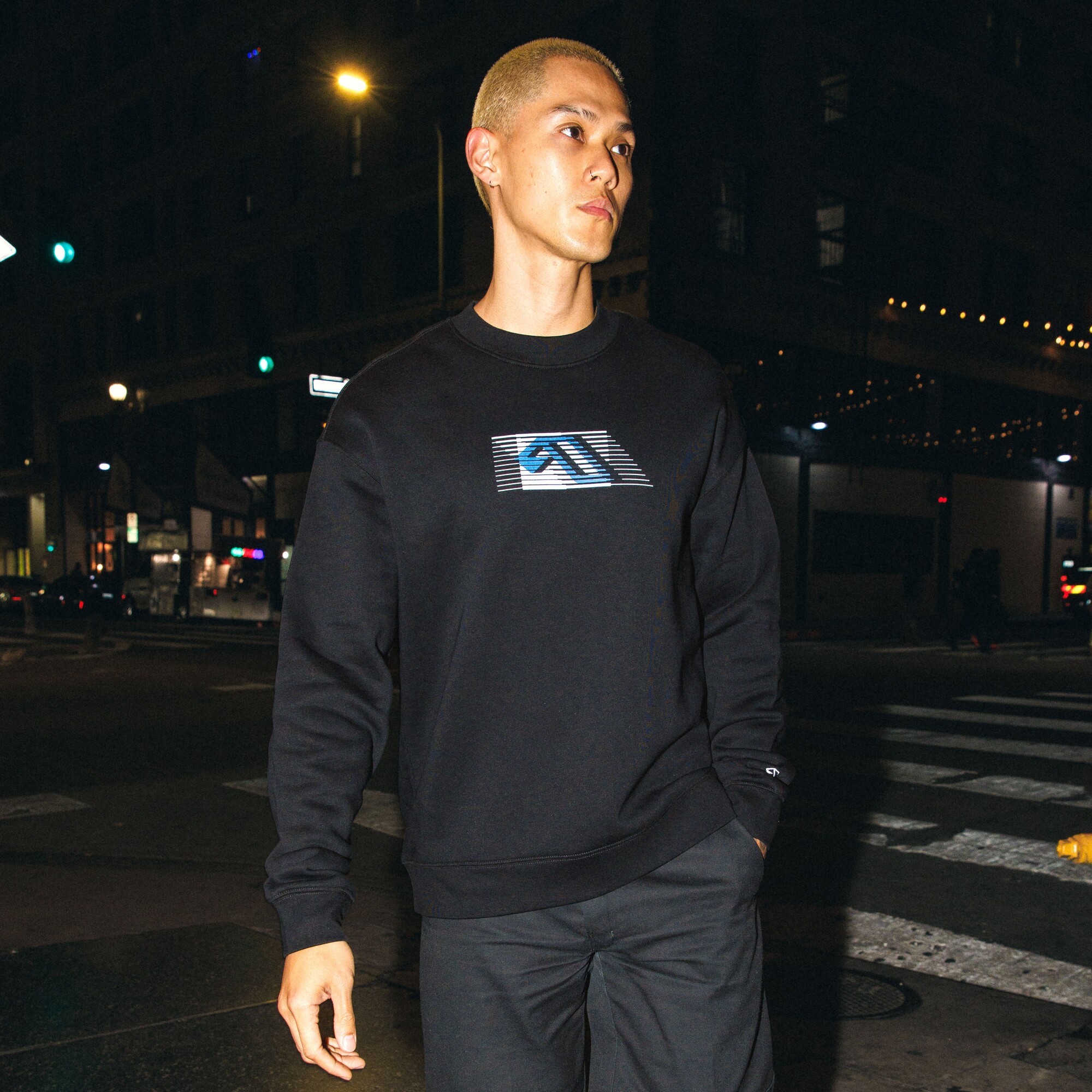 Anjuna Movement Graphic Sweatshirt / Black