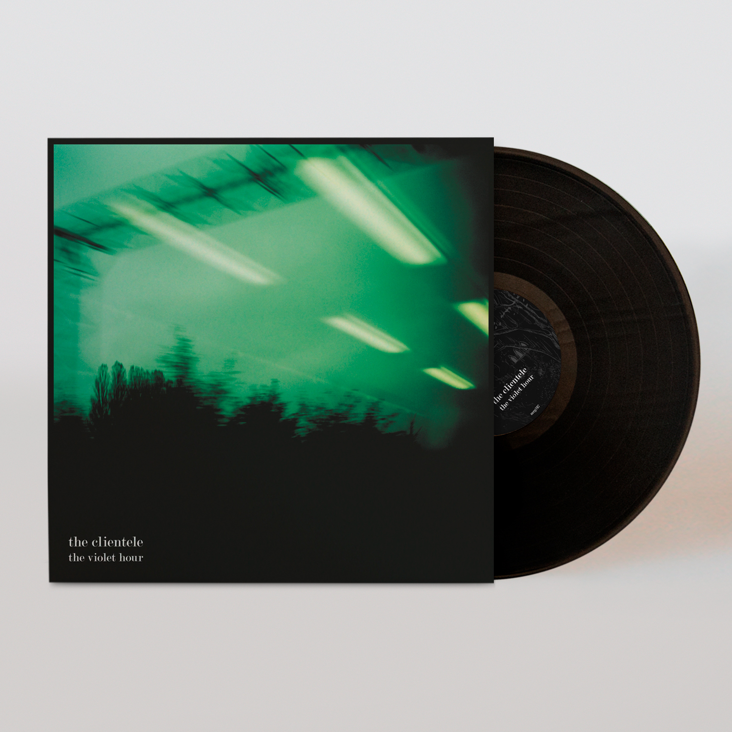 Photo of the sleeve and vinyl for The Violet Hour LP