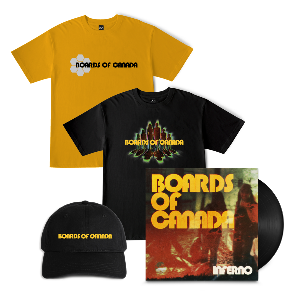 Inferno T-Shirt + T-Shirt + Cap Bundles by Boards of Canada 