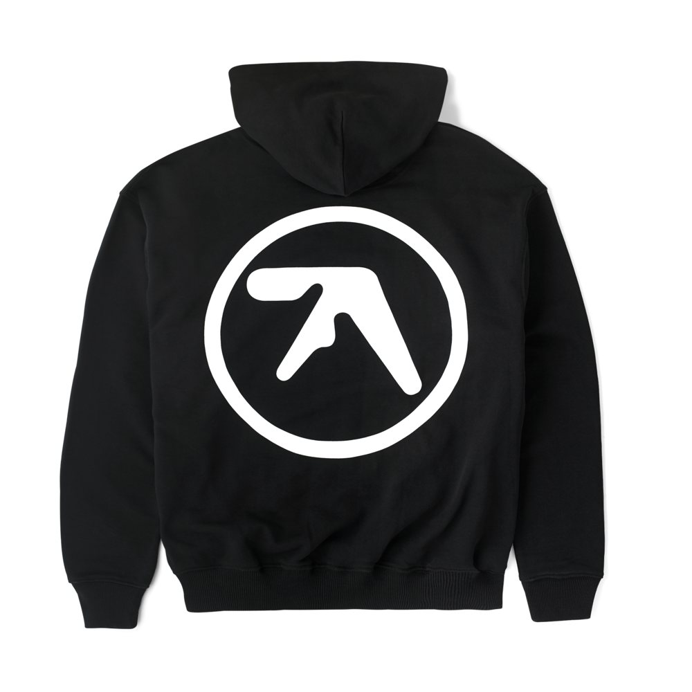 Aphex Twin - Drukqs Dual Logo Heavyweight Hoodie - Black. Bleep.