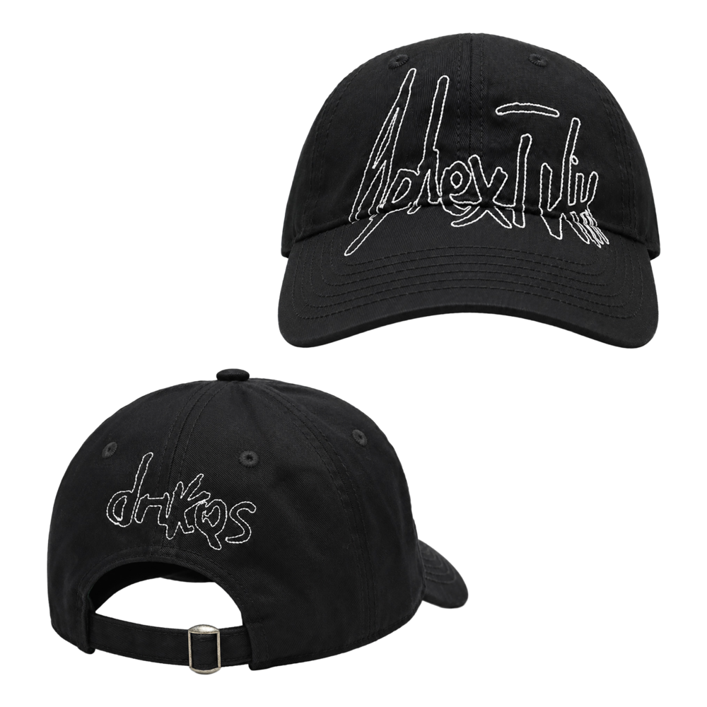 Aphex Twin ロゴ 刺繍 ワークキャップ ブラック Aphex Twin - Drukqs Embroidered Cap - Black. Bleep.