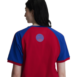 Oasis - Tour 3 Stripes Tee (Better Scarlet). Oasis.