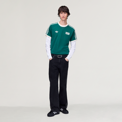 Oasis - Tour 3-Stripes T-Shirt - Collegiate Green / Cream White