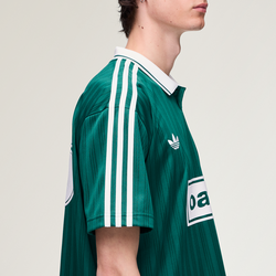 Oasis - Tour Jacquard Jersey - Collegiate Green / Cream White. Oasis.