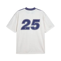 Oasis - Tour Jacquard Jersey - Cream White / Night Indigo. Oasis.