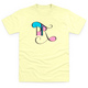 Pink & Blue Elegant Logo T-Shirt