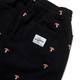 Black Mushroom Embroidery Trousers