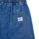 Lucky Clover Embroidered Denim Trousers