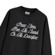Power Stems Crew Neck Black Sweatshirt
