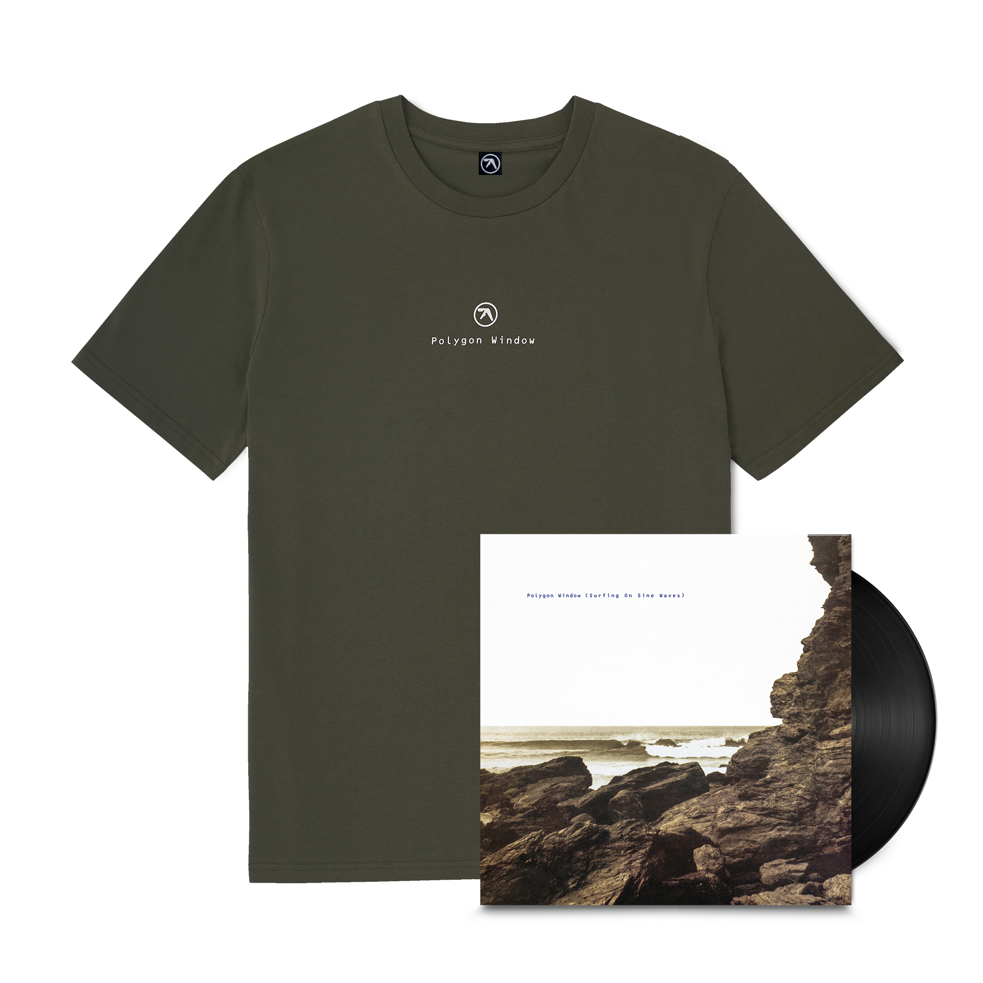Polygon Window Vinyl + Khaki T-Shirt