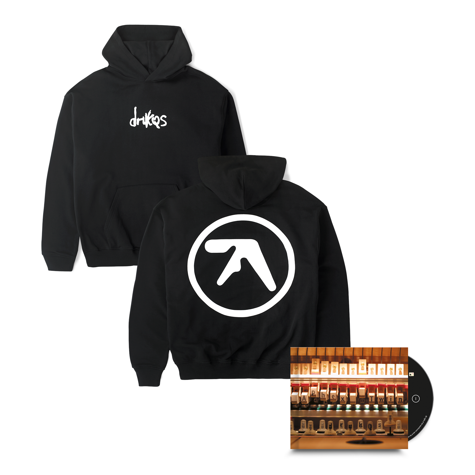 Drukqs + Dual Logo Heavyweight Hoodie Bundles