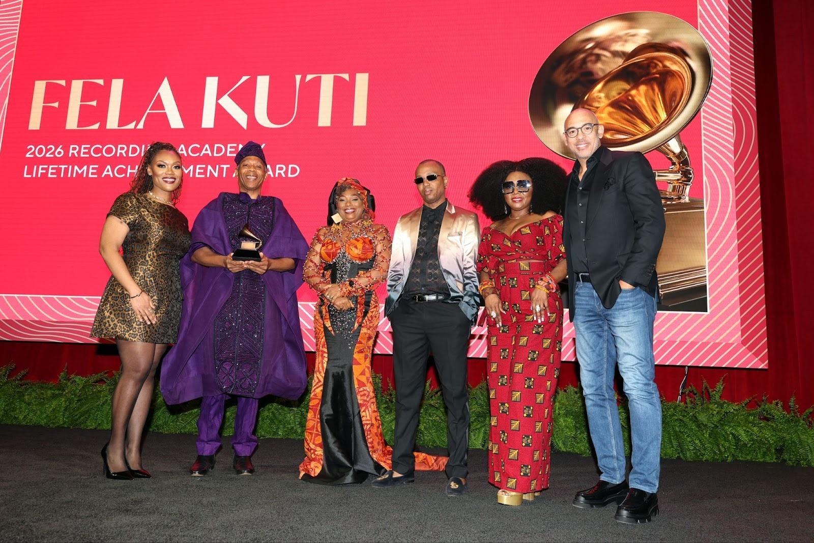 Fela Kuti receives Grammys Lifetime Achievement Award