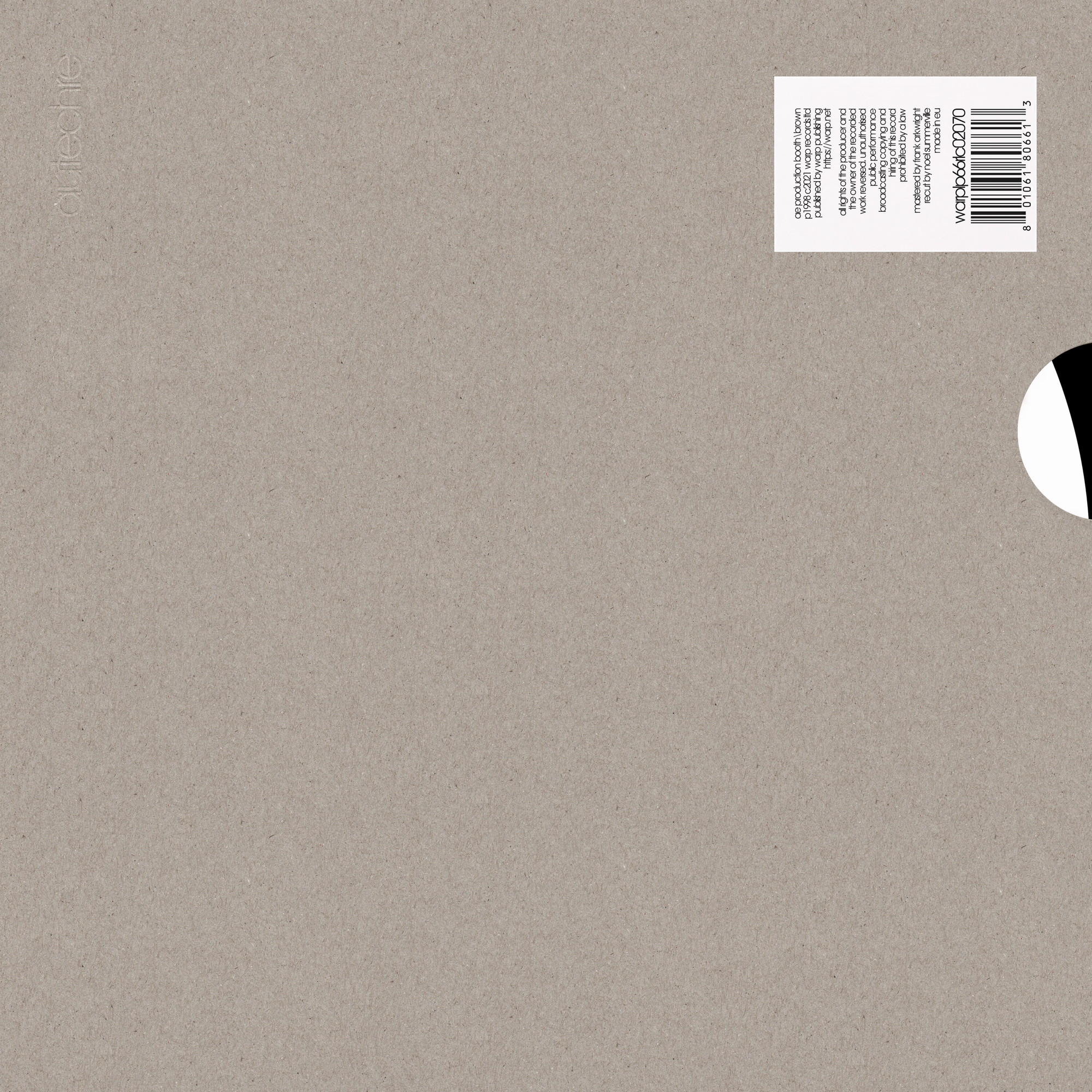 欧2LP Autechre LP5 warplp66r Warp Records /00520 249531-1.png