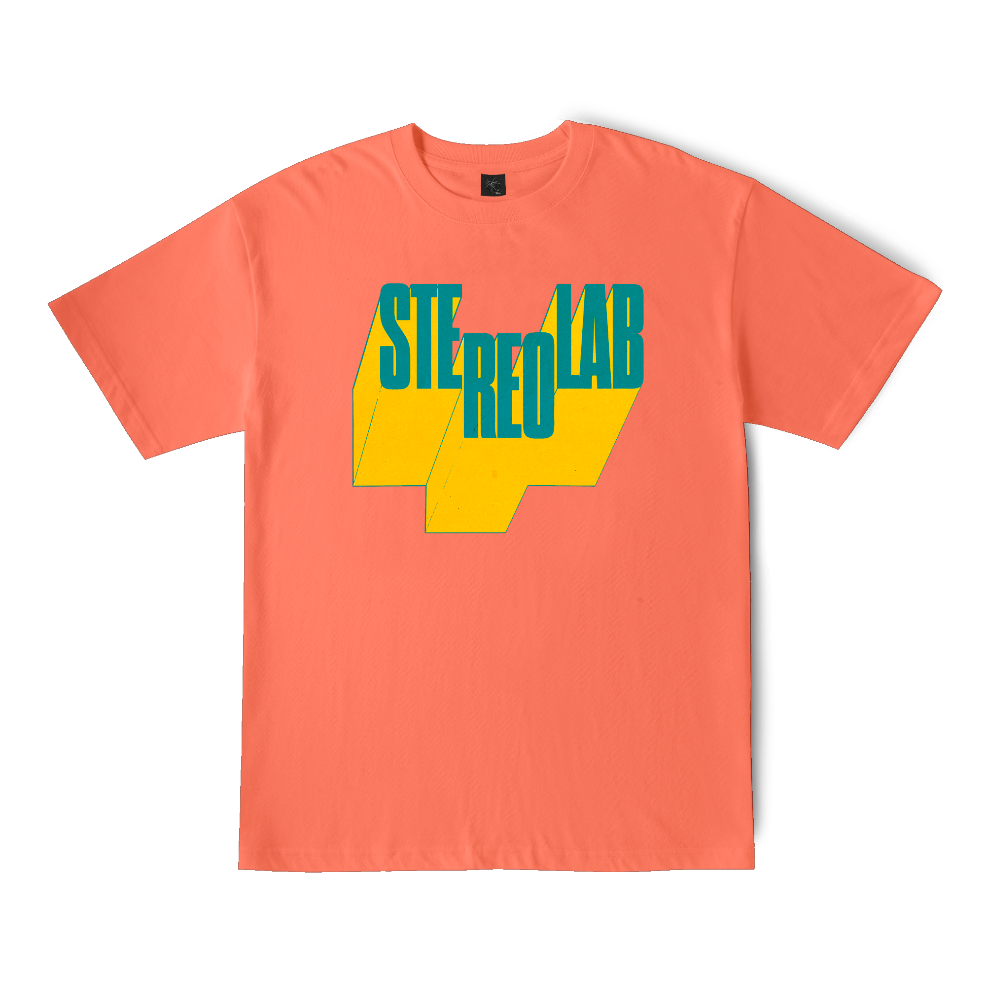 Stereolab Instant Holograms Logo T-Shirt - Bleep Exclusive - Fiesta Red