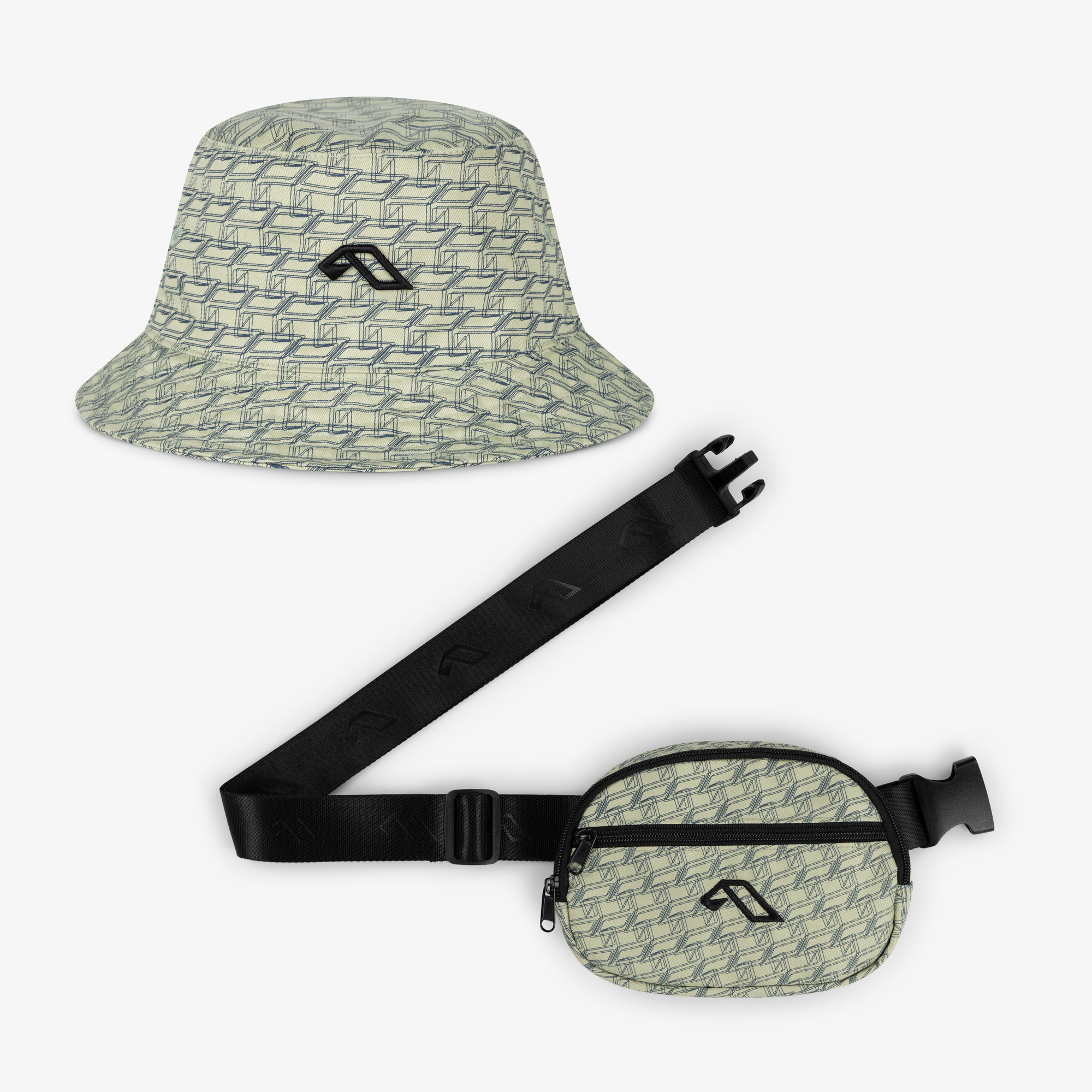 Anjuna Monoprint Bucket Hat & Hip Bag Bundle