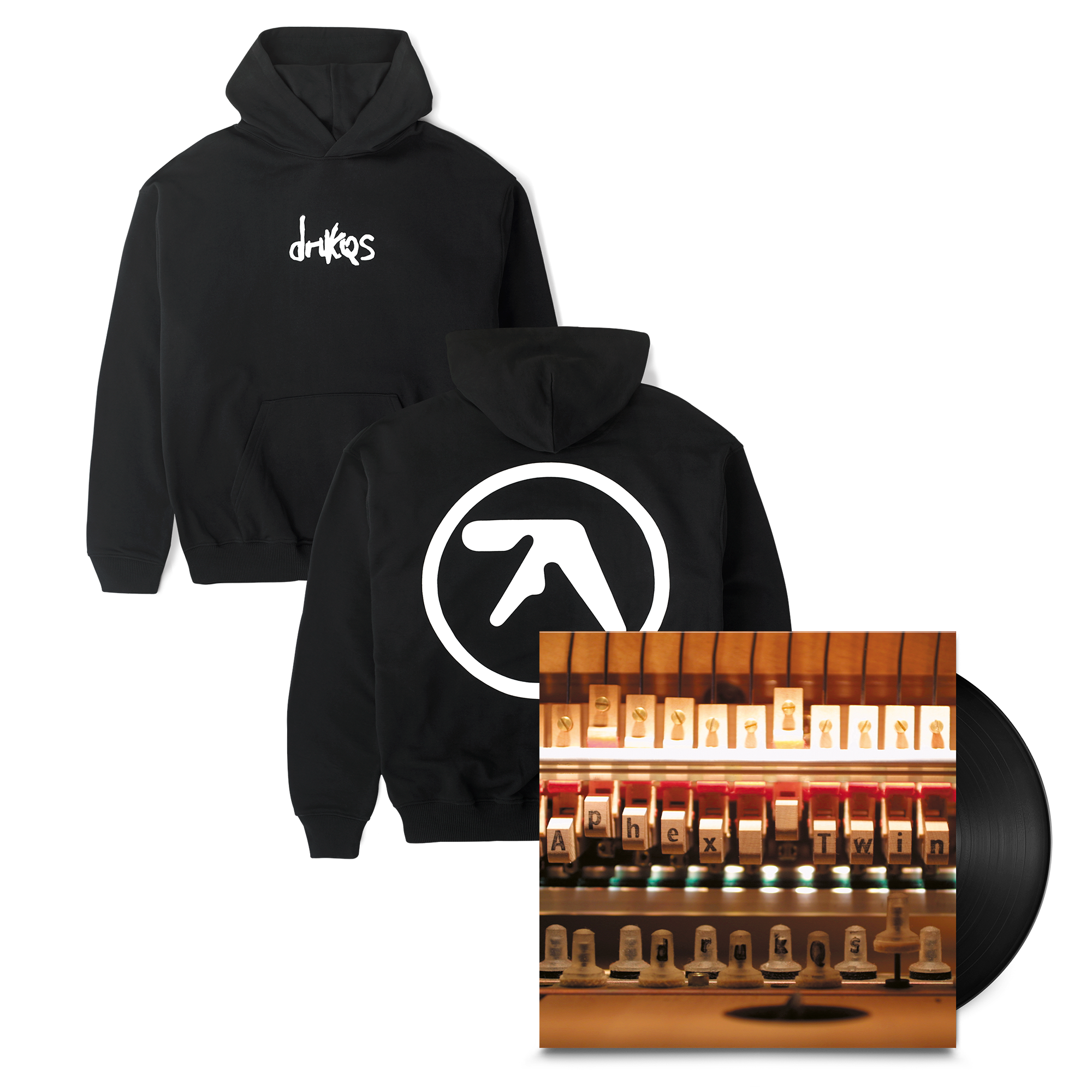 Drukqs + Dual Logo Heavyweight Hoodie Bundles