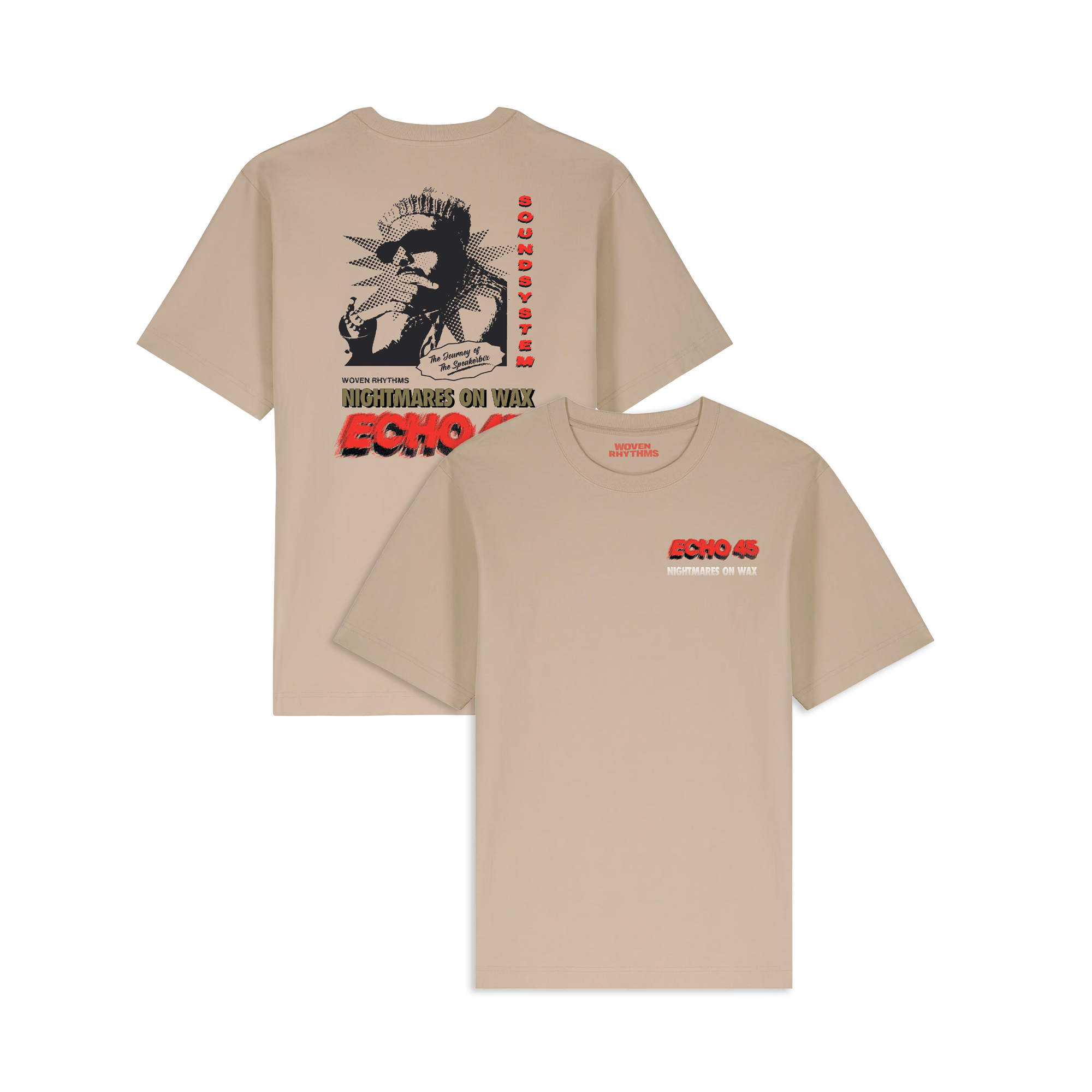 Nightmares on Wax Echo45 x Nicholas Daley T-Shirt - Desert Dust