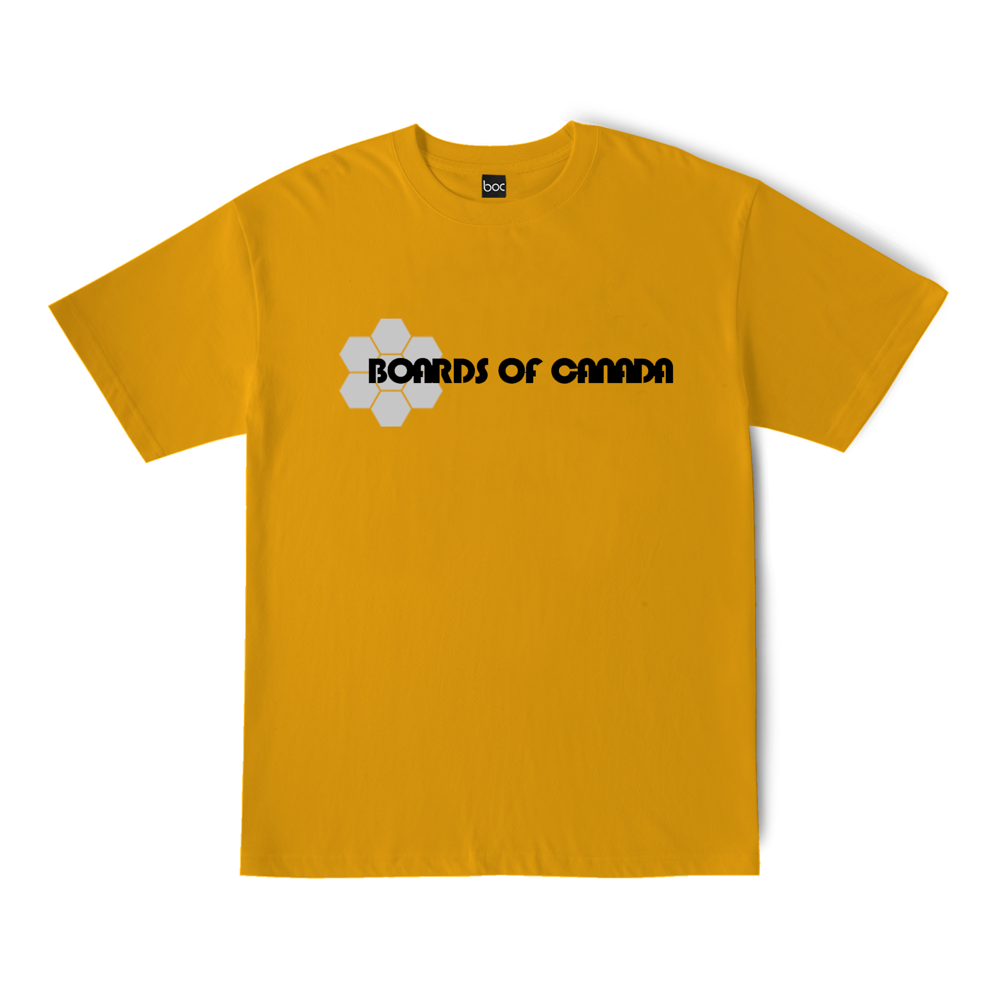 Boards of Canada Big Hex Logo T-Shirt - Spectra Yellow