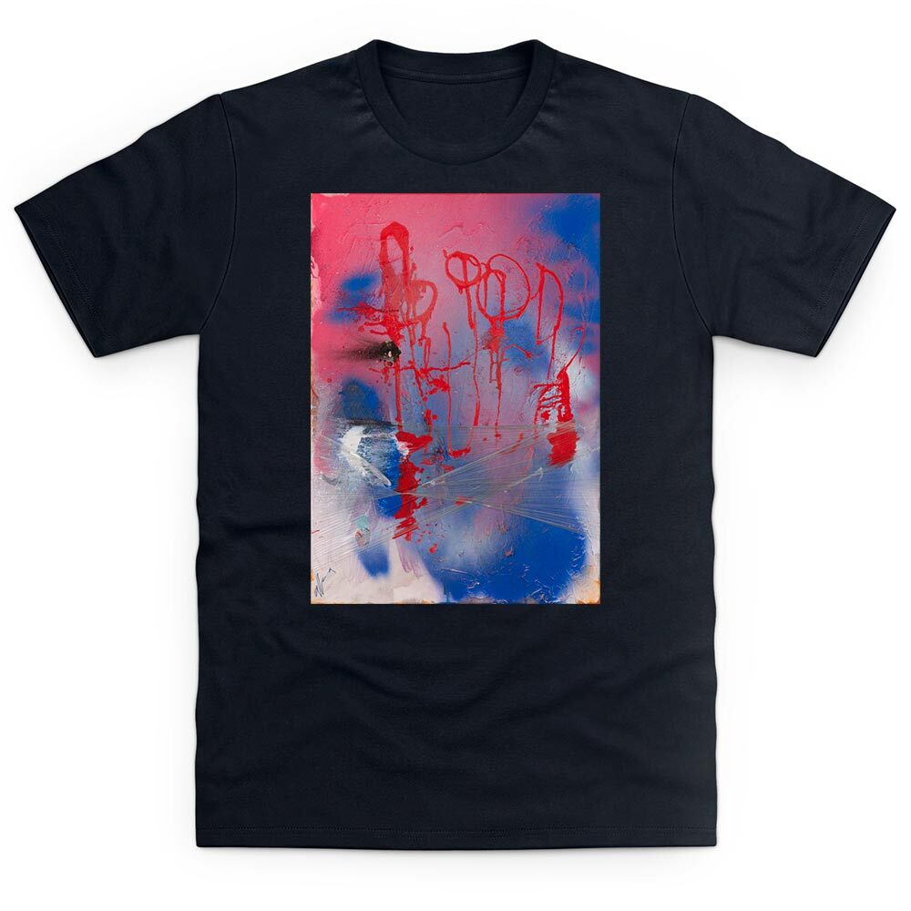 ACANTHUS x muta Hand Border Paint Tee★ Muta Acanthus Border Dyeing T-Shirt Multicolor Short Sleeve