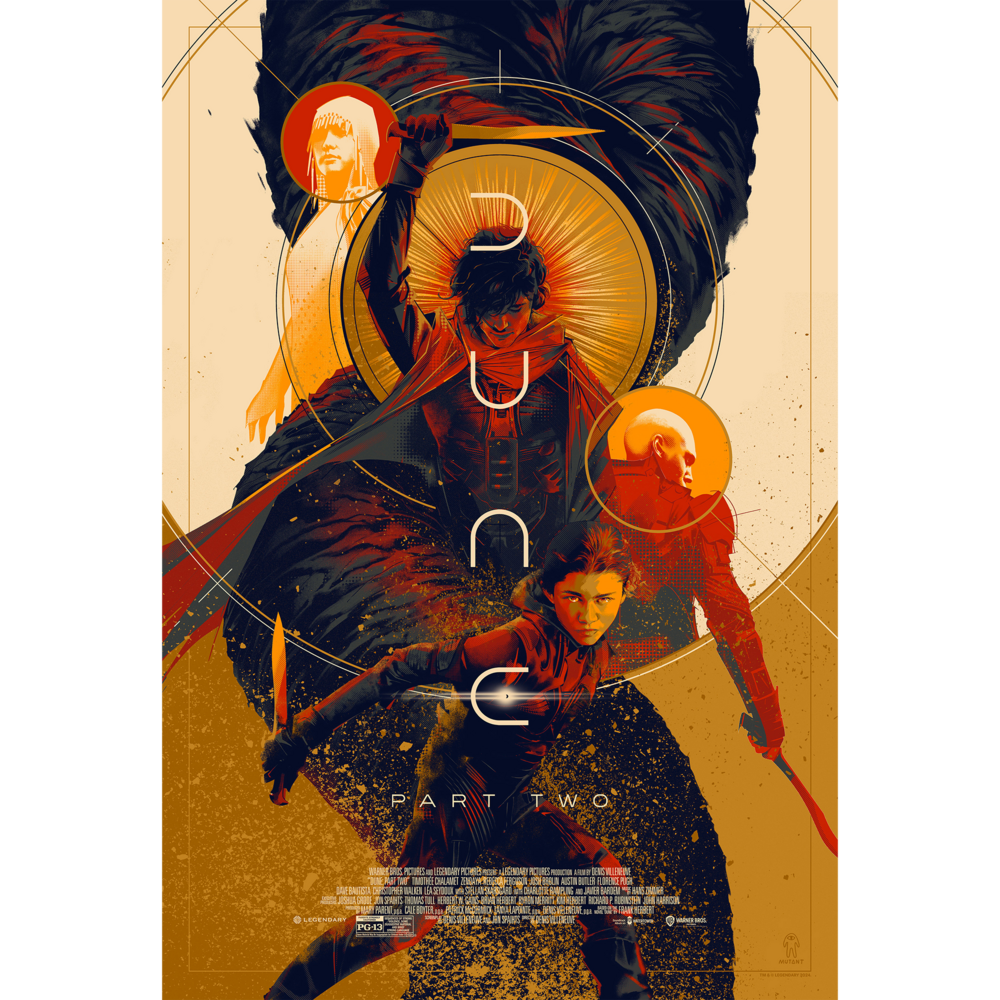 Matt Taylor - Dune: Part Two Variant Poster. Made By Mutant.
