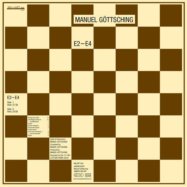 Manuel Göttsching マニュエルゲッチング E2-E4 Manuel Göttsching - E2-E4. Bleep.