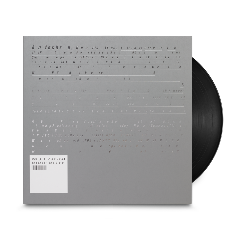 Autechre - Quaristice (4LP Limited Edition). AE_STORE.