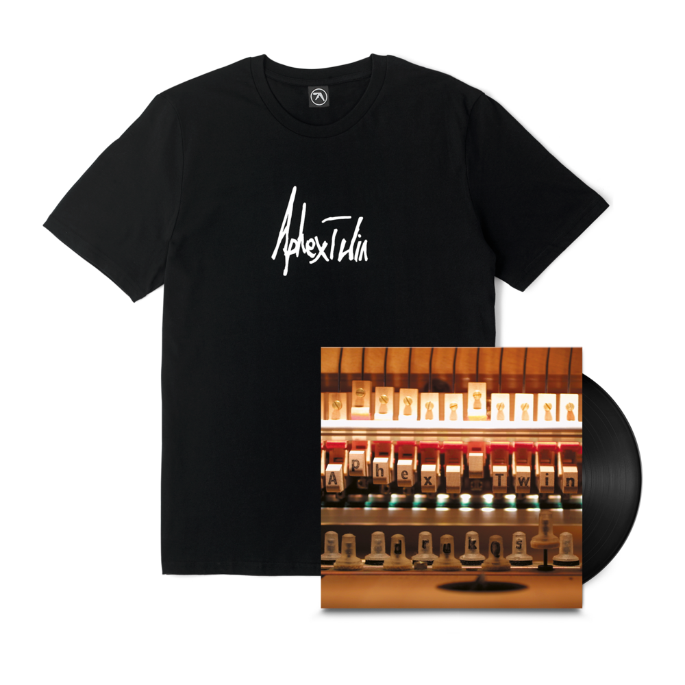 Aphex Twin - Drukqs + Scribble Logo T-Shirt Bundles. Bleep.