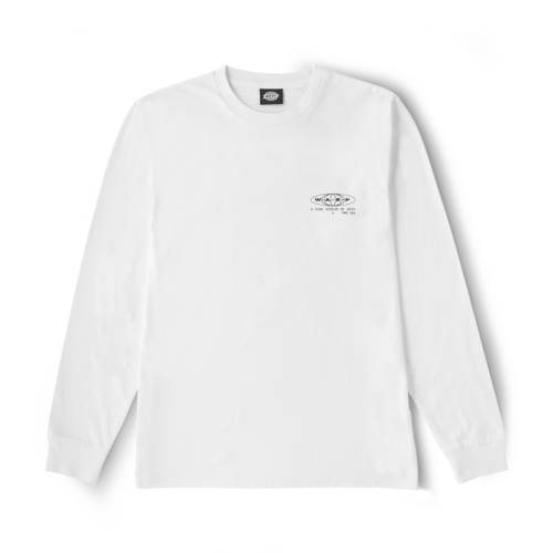 Warp Globe Long Sleeve T-Shirt - White