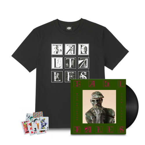 Tall Tales Drop Caps T-shirt - Black by Mark Pritchard & Thom Tall Tales Drop Caps T-shirt - Black by Mark Pritchard & Thom