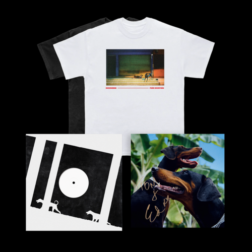 Overmono - Pure Devotion White Tee. XL Recordings.