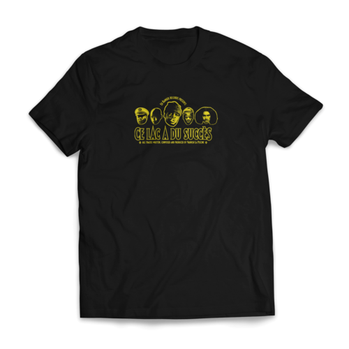 Varnish La Piscine Tshirt 'Ce Lac A Du Succès' noir. Ed Banger records.