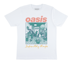Oasis - Oasis Definitely Maybe Artwork T-Shirt (White). Oasis.