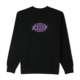 Warp Logo Printed Purple on Black Sweatshirt