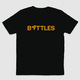 Battles Logo Orange on Black T-shirt
