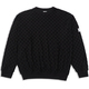 Black Chequered Towel Sweater