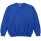 Blue Chequered Towel Sweatshirt