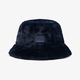 Anjuna Reversible Fluffy Bucket Hat / Black & Blue