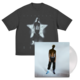 Stardust White Vinyl + Black Stardust T-Shirt Bundle